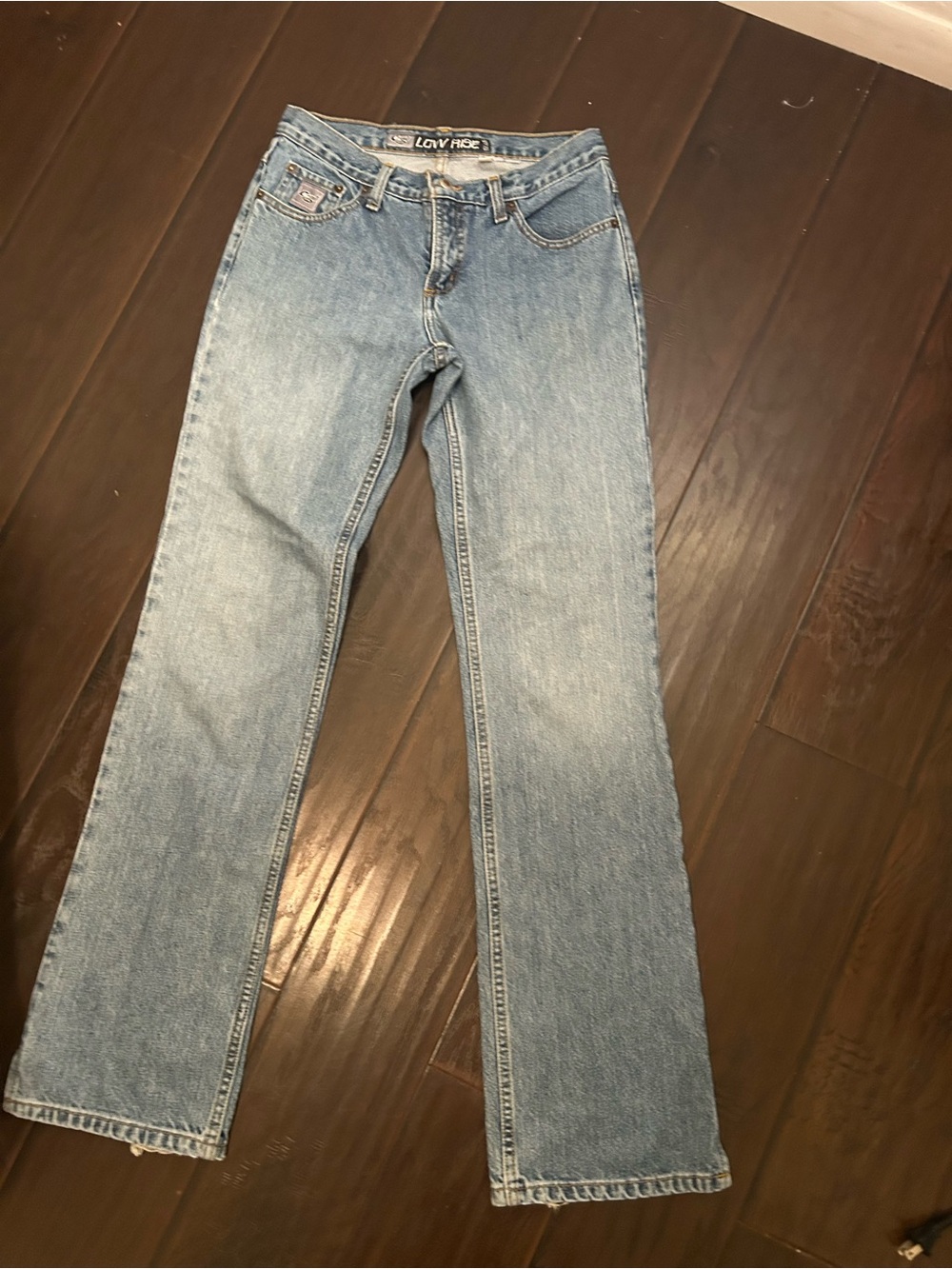 Y2K Cruel girl long inseam Blue Women's Straight-Leg Jeans